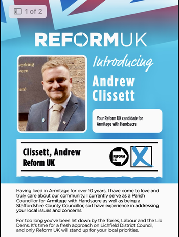 Thumbnail of leaflet from Andrew John Clissett
