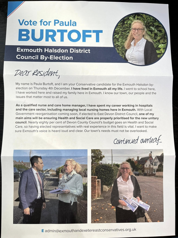 Thumbnail of leaflet from Paula J Burtoft