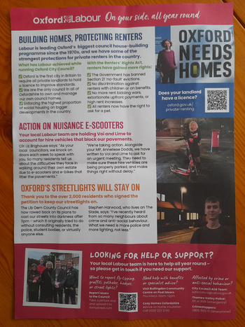 Thumbnail of leaflet from Anneliese Dodds