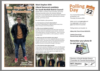 Thumbnail of leaflet from Stephen John Witt