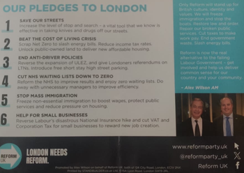 Thumbnail of leaflet from Alex Wilson