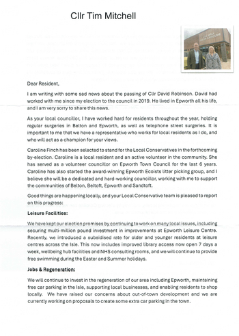 Thumbnail of leaflet from Caroline Ann Finch