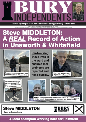 Thumbnail of leaflet from Steve Middleton