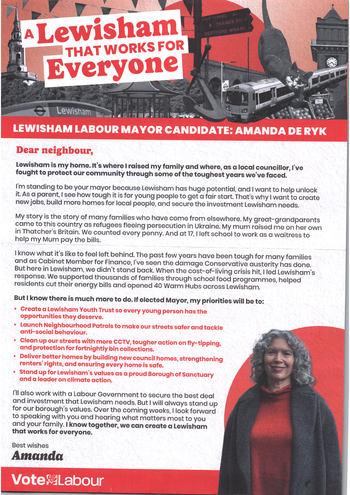 Thumbnail of leaflet from Amanda De Ryk