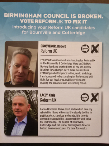 Thumbnail of leaflet from Robert John Grosvenor