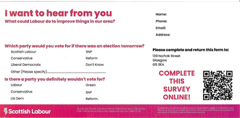Thumbnail of leaflet from Siobhan Paterson