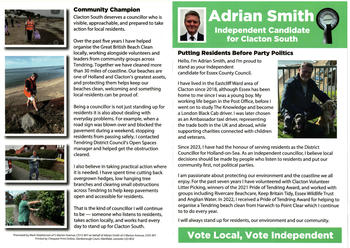 Thumbnail of leaflet from Adrian Smith