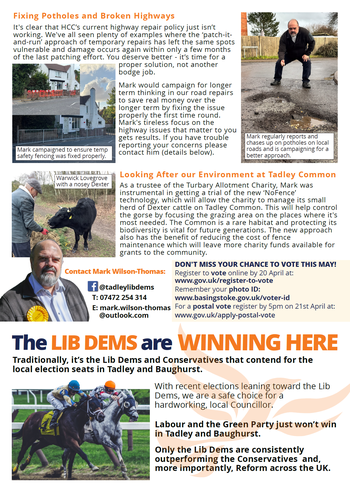 Thumbnail of leaflet from Mark Wilson-Thomas