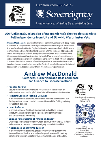Thumbnail of leaflet from Andrew MacDonald
