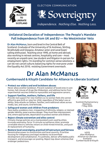 Thumbnail of leaflet from Alan McManus