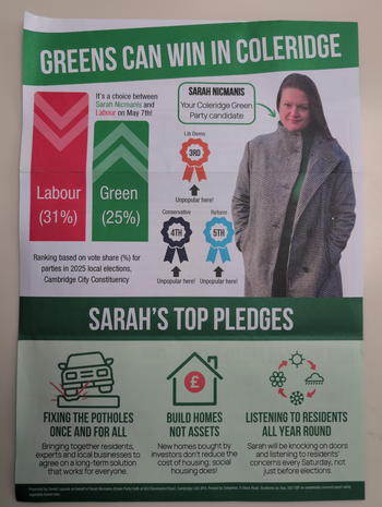 Thumbnail of leaflet from Sarah Louise Nicmanis