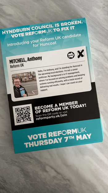 Thumbnail of leaflet from Anthony Mitchell