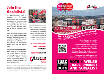 Thumbnail of leaflet from Mark Evans