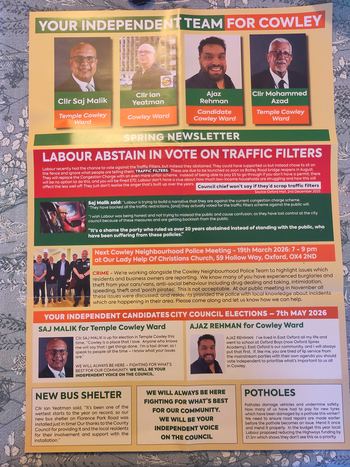 Thumbnail of leaflet from Saj Malik