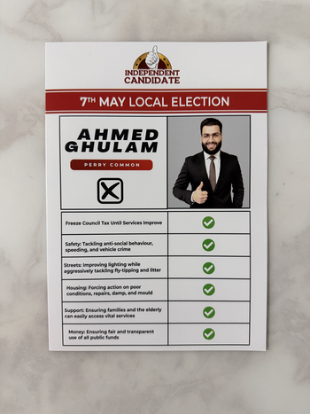 Thumbnail of leaflet from Ahmed Ghulam