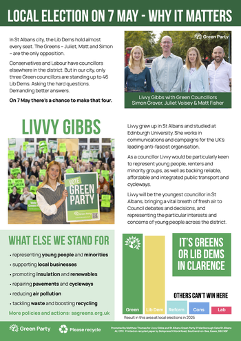Thumbnail of leaflet from Livvy Gibbs