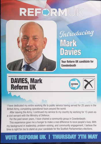 Thumbnail of leaflet from Mark Davies