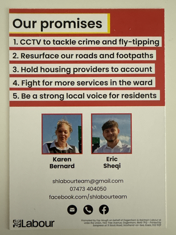 Thumbnail of leaflet from Eric Sheqi