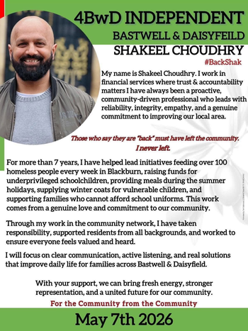 Thumbnail of leaflet from Shakeel Choudhry