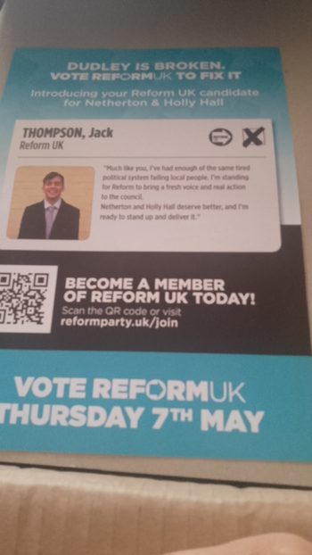 Thumbnail of leaflet from Jack Thompson