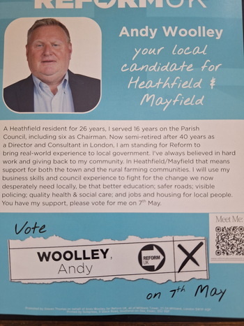 Thumbnail of leaflet from Andy Woolley