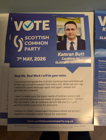 Thumbnail of leaflet from Kamran Butt
