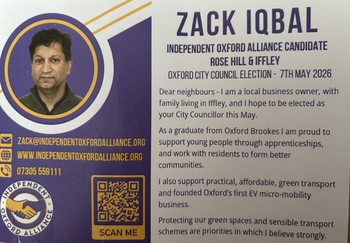 Thumbnail of leaflet from Zack Iqbal