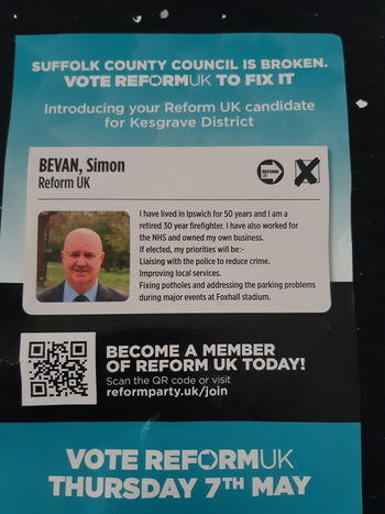 Thumbnail of leaflet from Simon Randall John Bevan