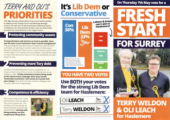 Thumbnail of leaflet from Oli Leach