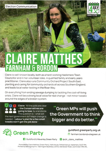 Thumbnail of leaflet from Claire-Louise Matthes
