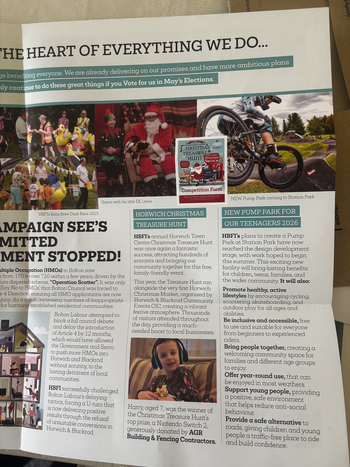 Thumbnail of leaflet from Peter Wright