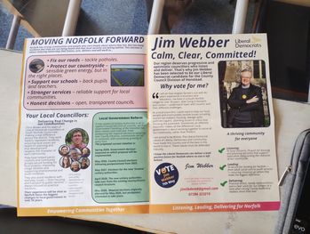 Thumbnail of leaflet from Jim Webber