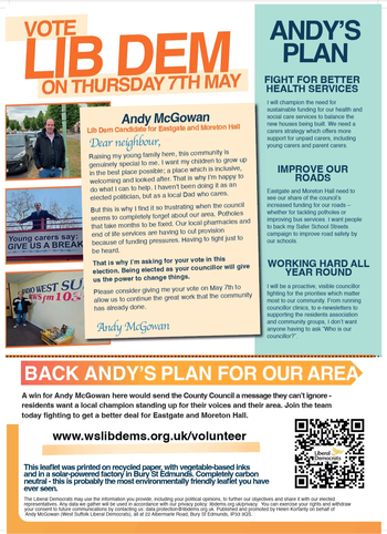 Thumbnail of leaflet from Andy McGowan
