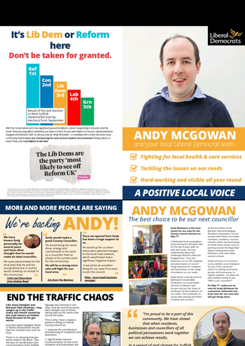 Thumbnail of leaflet from Andy McGowan