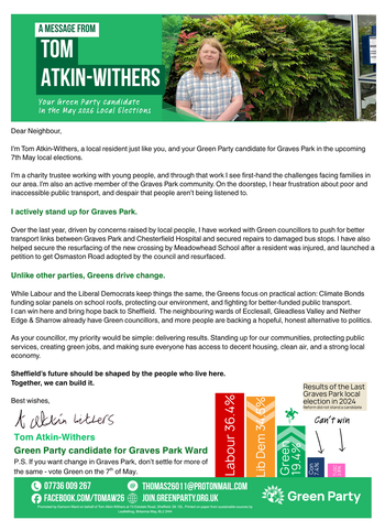 Thumbnail of leaflet from Tom Atkin-Withers