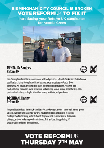 Thumbnail of leaflet from Sanjeev Mehta