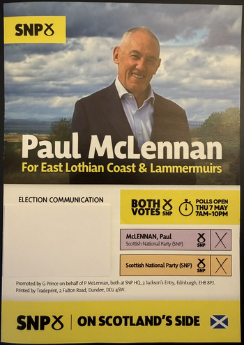 Thumbnail of leaflet from Paul McLennan