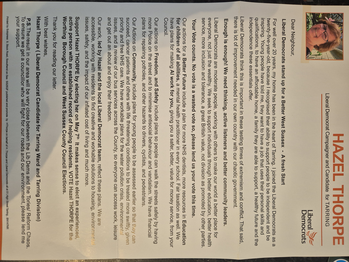 Thumbnail of leaflet from Hazel Thorpe