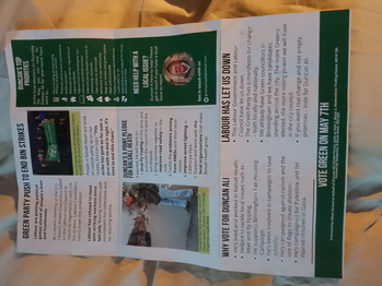 Thumbnail of leaflet from Duncan Ali