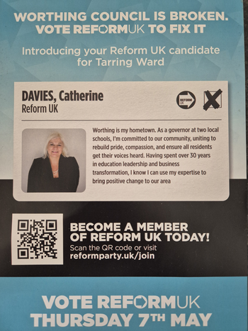 Thumbnail of leaflet from Catherine Davies