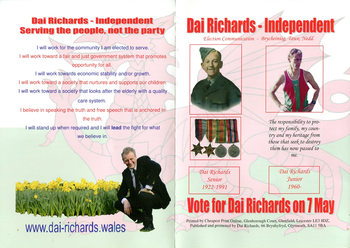 Thumbnail of leaflet from Dai Richards