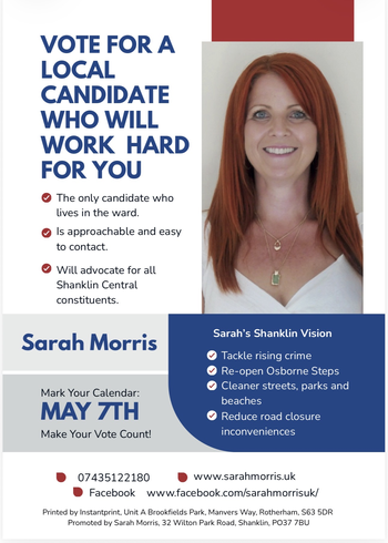 Thumbnail of leaflet from Sarah Jane Morris