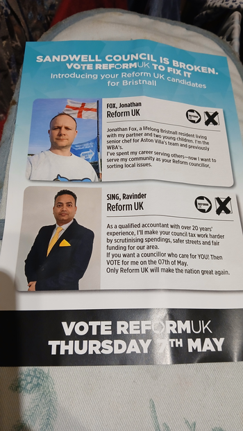Thumbnail of leaflet from Jonathan James Fox