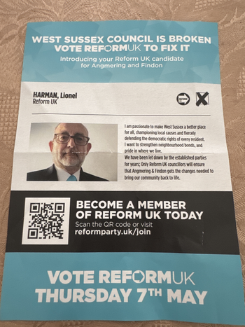 Thumbnail of leaflet from Lionel Harman