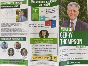 Thumbnail of leaflet from Gerry Thompson