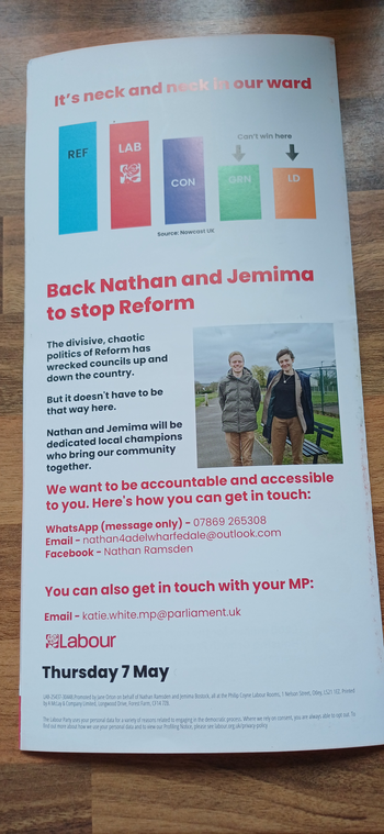 Thumbnail of leaflet from Nathan James Ramsden