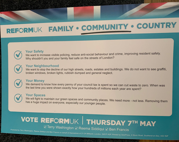 Thumbnail of leaflet from Ben Francis