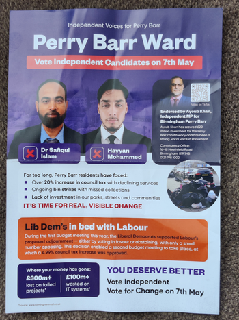 Thumbnail of leaflet from Safiqul Islam