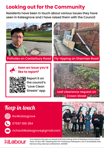 Thumbnail of leaflet from Richard Wong