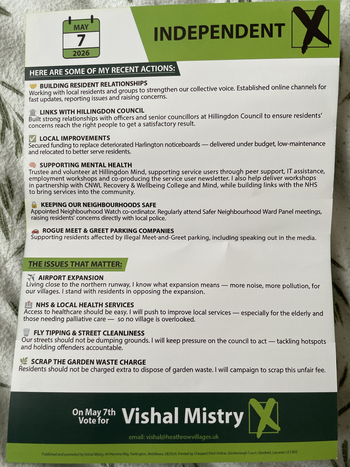 Thumbnail of leaflet from Vishal Mistry